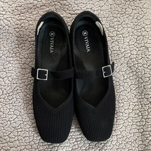 VIVAIA Black Mary Jane Flats